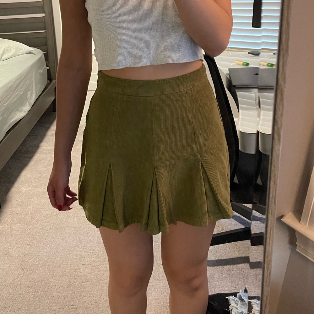 Urban Outfitters BDG pleated corduroy skirt